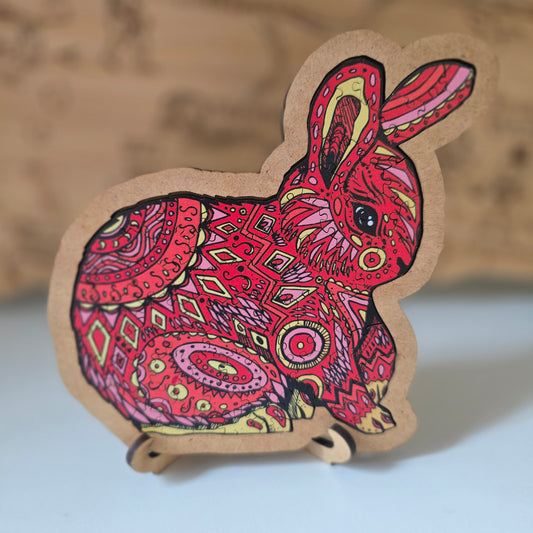 Puzzle Rabbit red